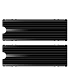 M.2 PS5 PCIENVMEまたはSATA用ヒートシンクSSDクーラーm22280 SSD冷却（2個） (Black)