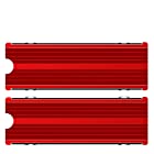 M.2 PS5 PCIENVMEまたはSATA用ヒートシンクSSDクーラーm22280 SSD冷却（2個） (red)
