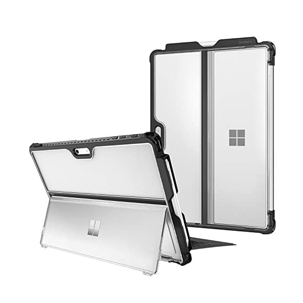 Fintie For Microsoft Surface Pro 7 6 5 Lte 12 3インチ ケース タイプカバー ソフトtpu ペンホルダー付き 全面保護型 スタンド機能付き キックスタンドケース 軽量 薄