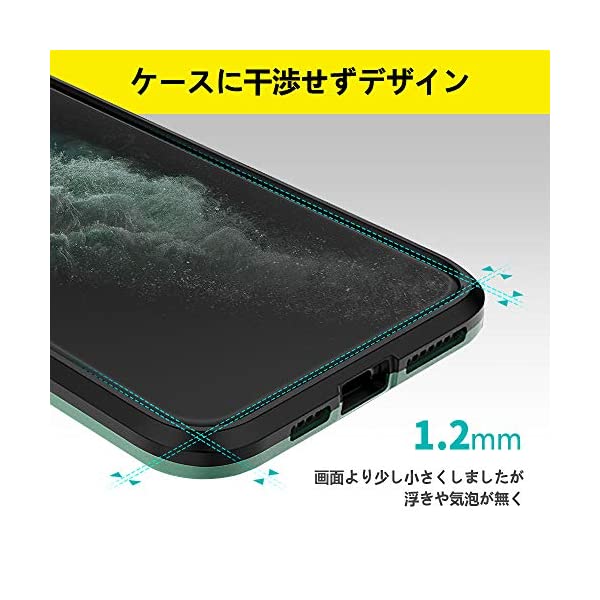 iPhone 11 pro/iPhone xs/iPhone x用 ガラスフィルム アンチグレア （ゲームフィルム）cycokly 11pro/xs/x フィルム アンチグレア 3D全面保護 日本製素材旭硝子製 防塵 硬度9H 指紋防止 高速自動