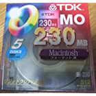 TDK 3.5MO 230MB Macフォーマット 5枚 デスクトップケース MO-R230MX5PA