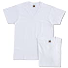 [グンゼ] インナーシャツ G.T.HAWKINS BASICPACKT-SHIRT 綿100% VネックTシャツ 2枚組 HK10152 メンズ ホワイト 日本M (日本サイズM相当)