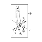 シマノ(SHIMANO) 左クランク 170mm ブラック Y1MM98040