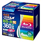 Verbatim バーベイタム 1回録画用 ブルーレイディスク BD-R 50GB 20枚 ホワイトプリンタブル 片面2層 1-6倍速 VBR260RP20V2