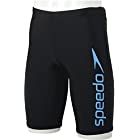 Speedo(スピード) フィットネス水着 メンズスパッツ 水泳 メンズ SD85S63 ブラック/ターコイズ L