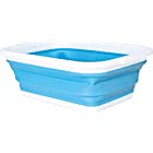 コジット 薄く畳める洗い桶 8.5リットル ブルー 90520