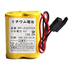 PlcbattR BR-AGCF2W 電池 A98L-0031-0011 A06B-6093-K001 (Black Plug)