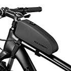 ROCKBROS(ロックブロス)トップチューブバッグ 自転車 簡単装着 フレームバッグ 小物入れケース ロードバイク 膝に当たらないデザイン 長財布 スマホケース 収納バッグ サイクリング
