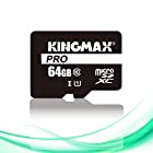 KINGMAX microSDXCカード 64GB Class10 UHS-I 対応 SD変換アダプター付属 スマホ カメラ タブレッドPC パソコン 等 対応 KM64GMCSDUHSP1A-1