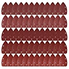 LEOBRO サンドペーパー 紙やすり ダブルアクション サンディングディスク サンダー用50枚セット#40#60#120#180#240 5穴あき 三角形 DIY 木工用 研磨 やすり