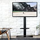 FITUEYES テレビスタンド 壁寄せテレビスタンド 高さ調節可能 ラック回転可能 ブラック TT207001MB 2段式