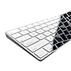 kwmobile 頑丈で極薄なキーボード保護 シリコン製 QWERTY (US) 対応: Apple Magic Keyboard テンキー付き - 汚れや消耗からの効果的保護 黒色