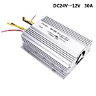 トラック用DC-DCコンバーター DC24V→12V 30A デコデコ変換 DC電圧変換器 冷却ファン付