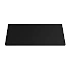 LHNT 大きい マウスパッド 布製 防水 滑り止め レーザー&光学式マウス対応 キーボードパッド 自由に操作できる (黒い-300x800x3mm)