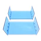 bath&bath ミニ四駆 ポータブルピット 仕切り板 ボックス 用 アクリル 3段 保管 保存 コレクション 高さ 調節 (蛍光ブルー)