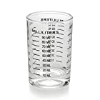 ショットグラス エスプレッソ 3oz/90ml 計量カップ 目盛り付き 厚み強化 耐熱ガラス製 お酒グラス ワイングラス エスプレッソマシン ショットグラスの測定カップショットグラス