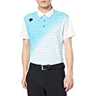 [デサントゴルフ] クーリストドライキューブライジングボーダープリントシャツ DGMPJA01OP メンズ SA00(サックス) 日本 L (日本サイズL相当)