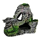 [リトルスワロー] アクアリウム 水槽 オーナメント 置物 ディスプレイ 水槽内装 オブジェ 魚の隠れ家 小型 トンネル ミニチュア 石 彫刻 珊瑚 熱帯魚 (半山)