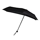 傘 耐風 Senz センズ マイクロ 折りたたみ傘 雨傘 日傘 超軽量 晴雨兼用 紫外線 UVカット ピュアブラック 80x74cm senz401-PB
