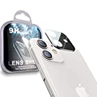 【ONES】 iPhone 11 レンズフィルム 強化ガラス 米軍MIL規格 〔9h Ultra、360°保護、耐衝撃〕『99.99%超高透過率、露出防止、指紋防止』 高画質 カメラフィルム 6.1インチ ブラック・メッキ