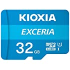 Kioxia 32GB microSD Exceria フラッシュメモリーカード アダプター付き U1 R100 C10 フルHD 高速読み取り速度 100MB/s LMEX1L032GG2