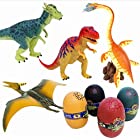 【神話広場】 恐竜 ダイナソー 卵 ジュラ紀 4D 立体 パズル おもちゃ 玩具 模型 組み立て式 フィギュア 4個 セット