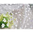 IRIZ130*90cm メッシュレースファブリック水溶性花蕾花柄刺繍 ハイエンド子供服婦人服生地生布