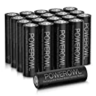 Powerowl単3形充電式ニッケル水素電池20個パック 超大容量 PSE安全認証 自然放電抑制 環境保護(2800mAh、?1200回循環使用可能）