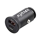 キジマ(Kijima) USB変換アダプター USBチャージャー 12Vシガーソケットタイプ 2ポート タイプA&タイプC 304-6222