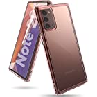 【Ringke】Galaxy Note20 ケース ストラップホール [米軍MIL規格取得] 透明 落下防止 スマホケース カバー Qi ワイヤレス充電対応 Galaxy Note20 5G Fusion (Rose Bronze ローズブロンズ