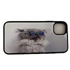 iPhone11 Proオリジナルケース サングラス猫 強化ガラス＆タッチペン付き367-2-03