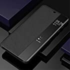 Huawei P20 Proのケース,手帳型 ミラー 知能休眠 おしゃれ PUレザー 携帯ケース、人気 かわいい 画面可視 フォリオ 鏡メッキフリップ 耐衝撃 衝撃吸収 キラキラ 全面保護 qi 充電 ワイヤレス充電 財布型カバー、面白い 二層構