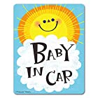 太陽 おひさま【BABY IN CAR】車マグネットステッカー ベビーインカー