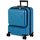 [エース] スーツケース クレスタ 機内持込可 34L 3.1kg 2~3泊 フロントポケット付 13inchPC収納 06315 51 cm ブルー