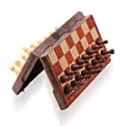 チェスセット ColorGo マグネット 折りたたみ式 チェス盤 ボードゲーム 木製風 コンパクト 大人 子供向け 収納バッグ付き