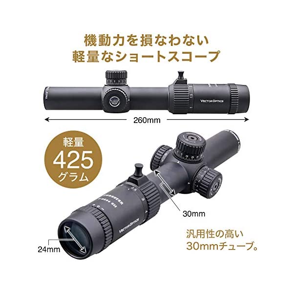 アウトレット公式 Vector optics ライフルスコープGen2 1-5倍 サイト