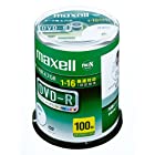 maxell データ用 DＶD-R 4.7GB 16倍速対応 インクジェットプリンタ対応ホワイト(ワイド印刷) 100枚 スピンドルケース入 DR47WPD.100SP A