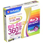 Verbatim バーベイタム くり返し録画用 ブルーレイディスク BD-RE DL 50GB 5枚 ホワイトプリンタブル 片面2層 1-2倍速 VBE260NP5V1