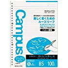 コクヨ キャンパス ルーズリーフB5 （さらさら書ける） B罫ドット入り 100枚 ノ-836BTN 【10冊セット】