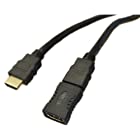 Vodaview HDMI 延長アダプタ + HDMI ケーブル 5.0m 黒