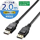 エレコム ディスプレイポートケーブル DisplayPort ver1.2 2m CAC-DP1220BK