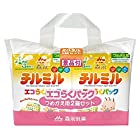 森永 チルミル エコらくパック つめかえ用 1600g (400g×2袋×2箱) 景品付き【入れかえタイプの粉ミルク】