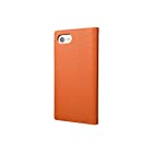 GRAMAS Shrunken-calf Leather Case GLC646 for iPhone 7(オレンジ)