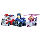 Paw Patrol Rescue Racers 3 Pack Vehicle Set, Marshall/Chase/Skye [並行輸入品]