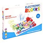 電子回路を作ろう！ ELECTRONIC BLOCK　電気や電子回路を楽しく学ぶ知育玩具 小学生 理科 電気 実験 日本語学習ガイド付き (500)