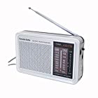 マクロス ポータブル ラジオ 電池式 AM/FM (簡単 シンプル 昔ながらの ダイヤル調整） MEA-22