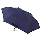 [ムーンバット] urawaza(ウラワザ) 自動開閉式折りたたみ傘 無地 ネイビーブルー 55㎝【3秒で折りたためる傘】