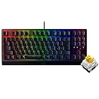 Razer ゲーミングキーボード テンキーレス メカニカルキーボード BlackWidow V3 Tenkeyless JP - Yellow Switch メカニカル イエロー軸 クリアハウジング Chroma RGB 高耐久アルミ製トッププレ