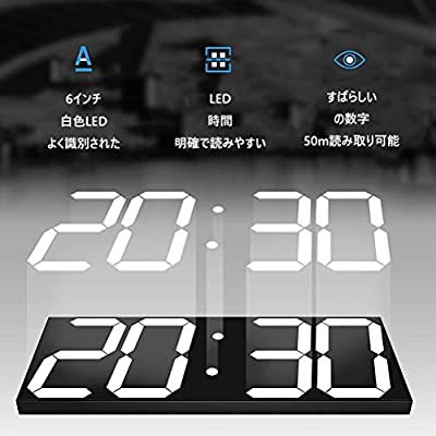 ヤマダモール | XIERデジタル時計 led 文字大きく見やすい 大型 壁掛け 時計 卓上置き時計 調整可能な明るさ 掛け時計 温度 湿度  カレンダー 秒読み 12H / 24Hはリモコンで切り替えて表示でき 高齢者 家 倉庫 オフィス 公共の場のための普遍的な | ヤマダデンキの通販  ...