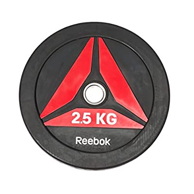Reebok リーボック ファンクショナル ウェイトプレート2 5kg Bumper Plate ラバー 50mm径 筋トレ Rswt